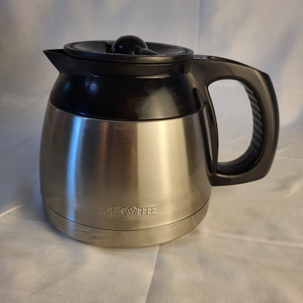 Mr. Coffee Stainless Steel Thermal 8 Cup Replacement Carafe Coffee Pot with lid